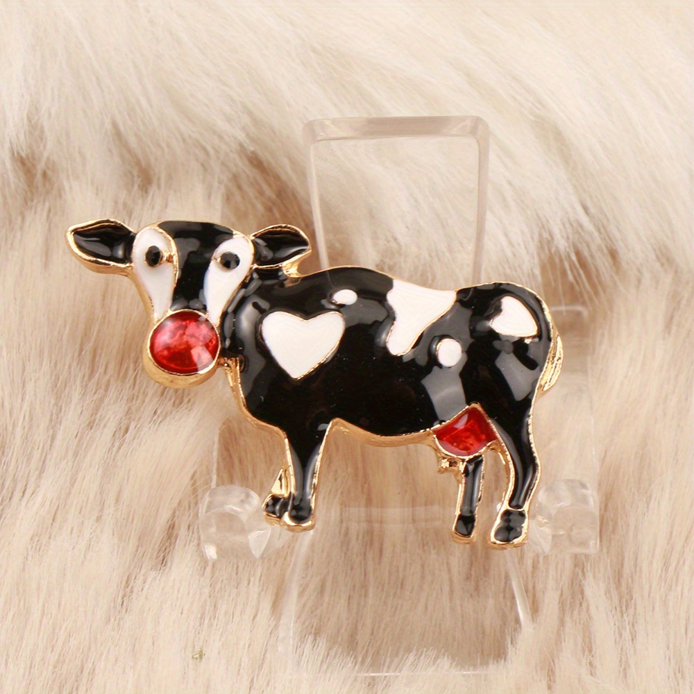 Zodiac Cow Collar Pin Brooch, Personalized Gift